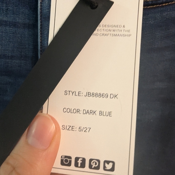 NWT, Judy Blues Bootcut Denim Jeans Sz 5 And 11 Available Long Inseam 33. - Picture 4 of 7